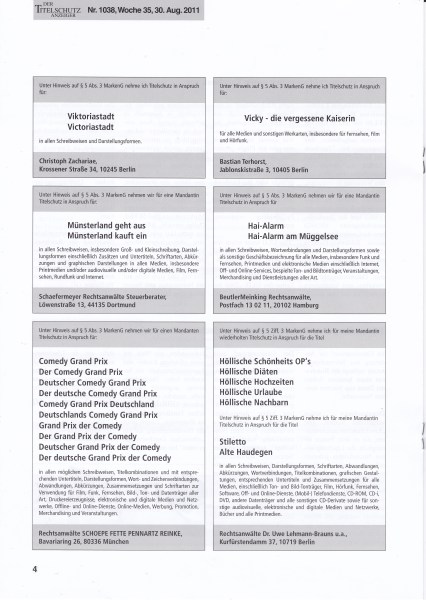 17-12-13 Titelschutz ÖDLAND Viktoriastadt